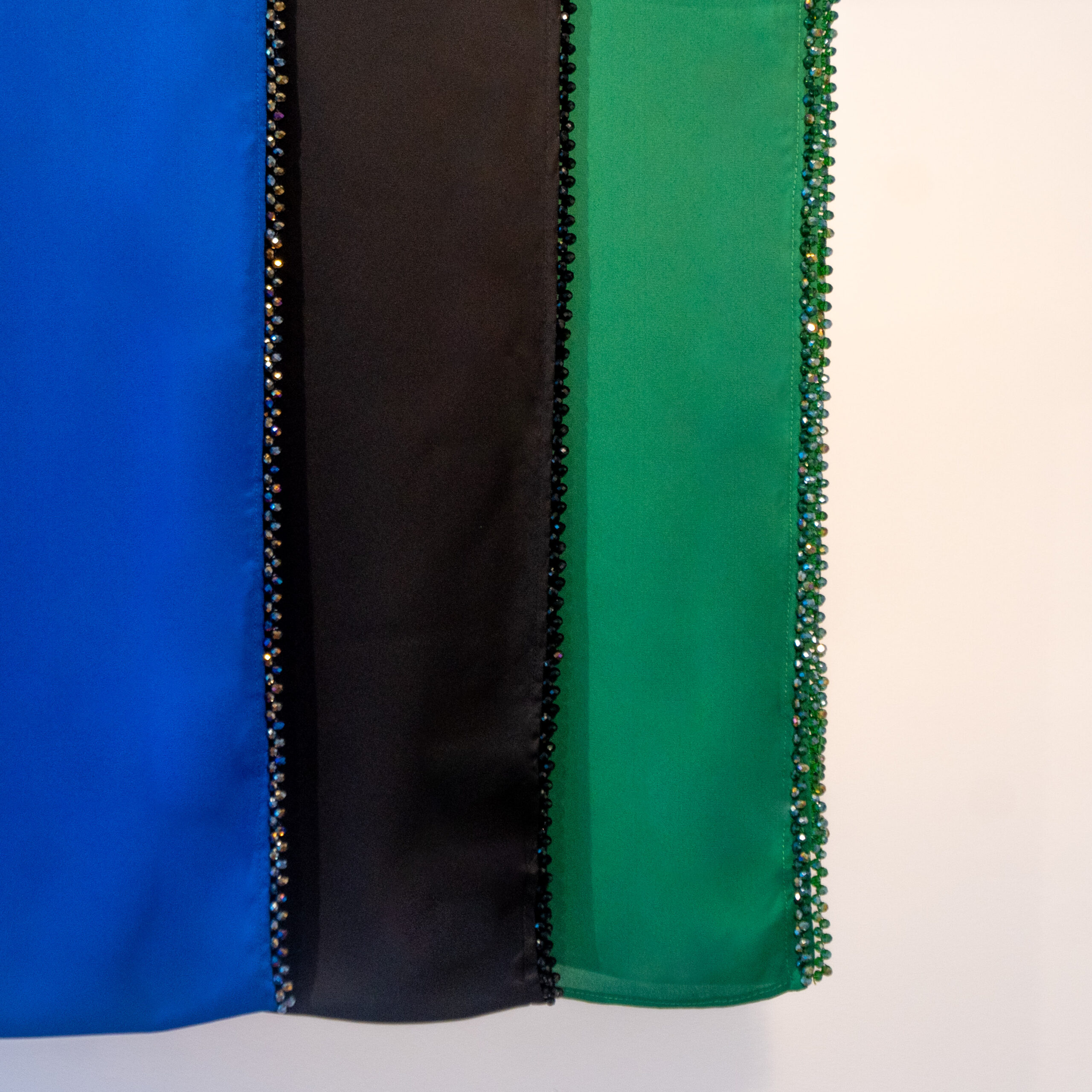 Royaé NURA black Crystal Scarf,emerald green,navy blue,black