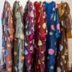 Autumn Bloom — Two-Piece Embroidered Mesh Abaya