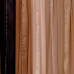 Baby Peach → rosari beaded scarf in baby peach