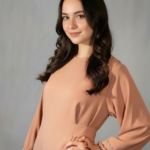 Nova – Kimono-Style Long Maxi Dress | Crystal-Beaded Cuffs