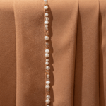 Caramel → rosari beaded scarf in caramel